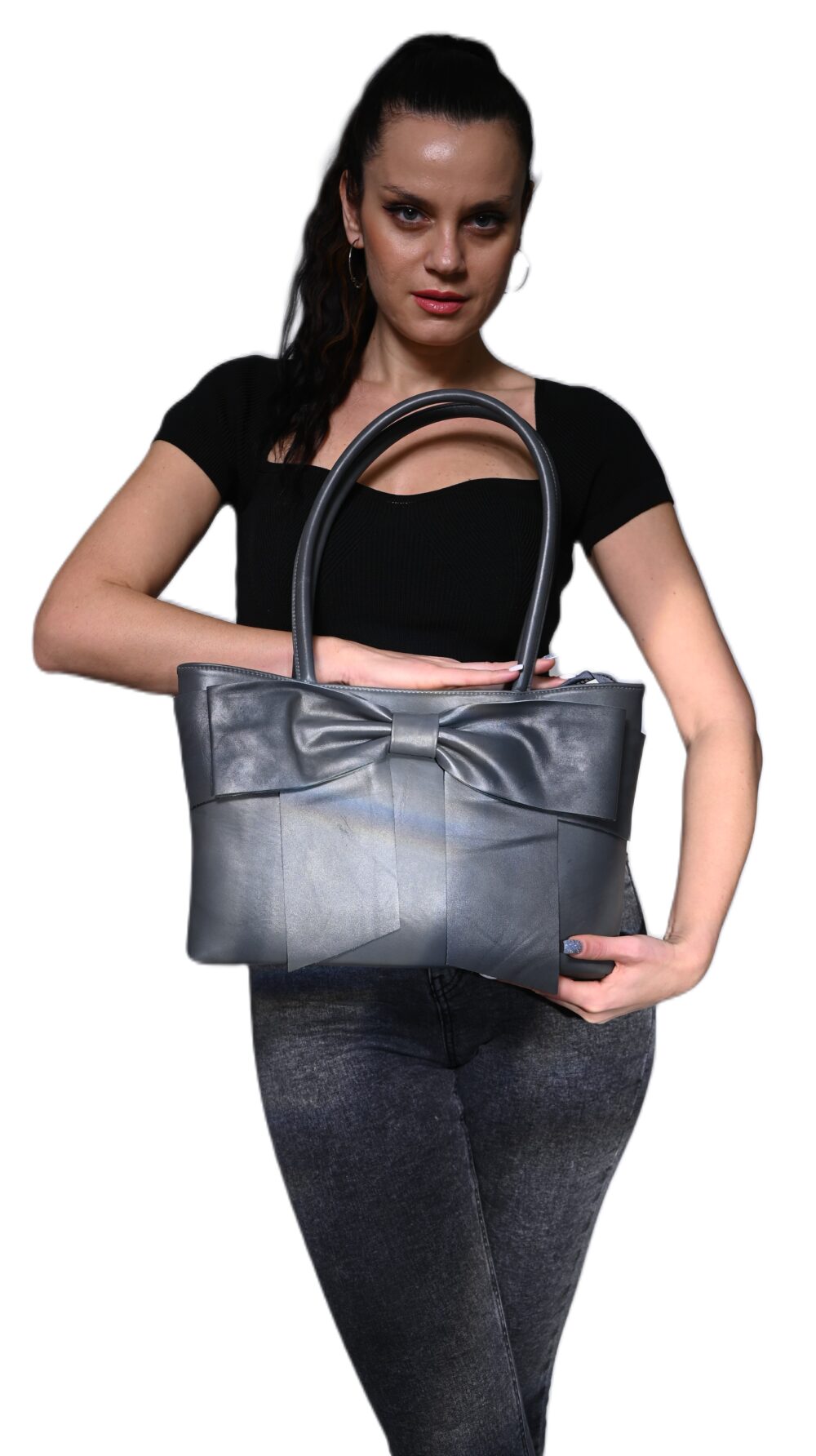 شنطة فيونكه جلد - الصورة 2